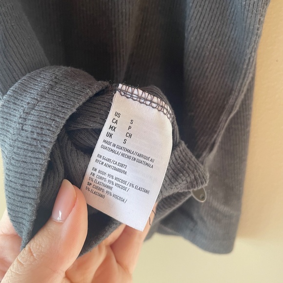 American Eagle Dark Gray Tank Top - Size Small - Picture 3 of 3